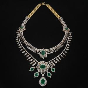 Collier ras-de-cou de luxe en or massif 14 carats avec diamants de laboratoire personnalisés, certifiés IGI, taille brillant, sertissage griffe, breloques - Product Image 2