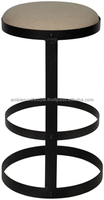 Best-seller Tabouret de bar design en métal avec dessus en bois Support doré pour salle à manger Hôtel & Bar by Ambience Lifestyle
