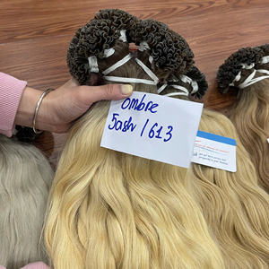 Extensions de cheveux en kératine humaine 100% vietnamienne, pointes en U, ondulées naturelles, double épaisseur, haute qualité, sans perte, prêtes à être expédiées - Product Image 2