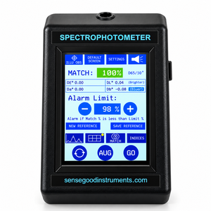 Espectrofotómetro de color portátil de mano, apertura de 28 mm, 400-700 nm, resolución de 1 nm, colorímetro de alta precisión - Product Image 2
