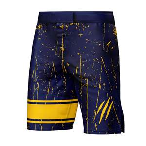 Shorts de MMA personnalisés en sublimation, design sur mesure, polyester/spandex, extensibles dans quatre directions, pour arts martiaux. - Product Image 3