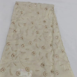 Pure Tissue Sequence Fabric 75 GSM 44 Inch Width Shimmering Sequence Work Material for Boutique Ethnic Wear and Designer Gowns - Product Image 1