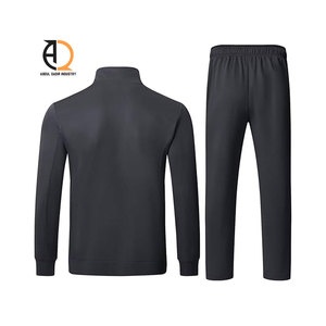 Men Tracksuit Comfortable Fitness Training Suit Football Club Tracksuit Set Sew Custom Logo Mens <b>Jackets</b> - Product Image 6