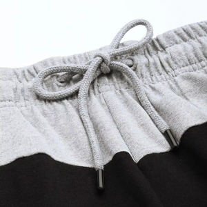 Pantalones Cortos Deportivos para Hombre, Color Gris y Negro, con Cordón Ajustable, Transpirables, de Algodón, Cintura Media, con Bolsillos - Product Image 3