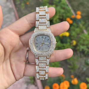 นาฬิกาผู้หญิงสุดหรู ประดับเพชร ดีไซน์สแตนเลสสตีล ชุบทองคำสีกุหลาบ ระบบกลไก ตัวเรือนเงินแท้ เหมาะสำหรับเป็นของขวัญสำหรับผู้หญิง - Product Image 1