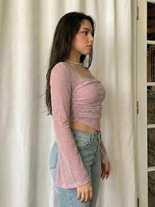 <b>Women</b> Western Wear Relaxed Fit <b>Top</b> Trendy Loose Style Casual Fashion Wear - Product Image 2
