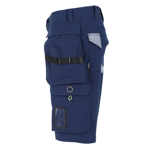 Men's Canvas Cargo Work Shorts Detachable Holster Pockets Multi Tool ID Card Pocket Reflective Workwear Shorts - Product Image 5
