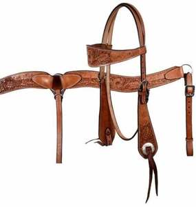 Cabecera occidental y coraza hecha a mano con cuentas coloridas para montar a caballo Western Headstall - Product Image 1