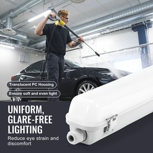 Lampada LED Impermeabile 4FT 40W 5000K Colore Selezionabile 5400/6400/7400LM Regolabile IP65 - Product Image 6