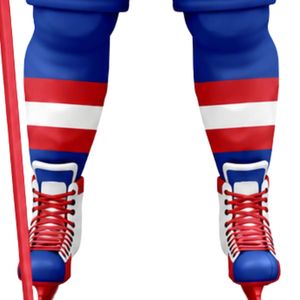 Uniforme de Hockey sobre Hielo Azul, Blanco y Rojo para Hombre, Conjunto Profesional de Jersey y Pantalones, Transpirable, Ligero, para Partidos Deportivos en Equipo - Product Image 5