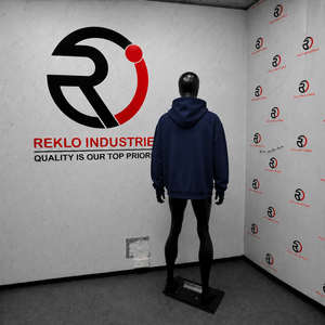Sudadera con capucha azul marino extragrande con cremallera y logo de signo de dólar, diseño gráfico personalizado, estilo urbano, unisex, informal, a la moda. - Product Image 4