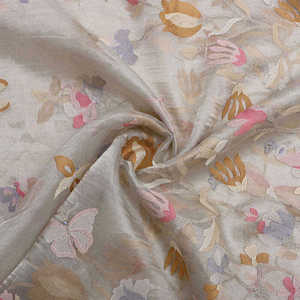 Tela de Chifón Bordada Malty Dobby, 100% Poliéster, Transpirable, Ecológica, de Peso Medio, para Bodas, Color Personalizado - Product Image 1