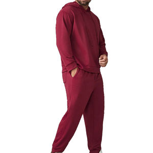 Conjunto Deportivo de Invierno Informal de Felpa 100% Algodón, Diseño Personalizado del Fabricante, Sudadera con Capucha y Pantalones Deportivos con Cierre de Cordón - Product Image 5