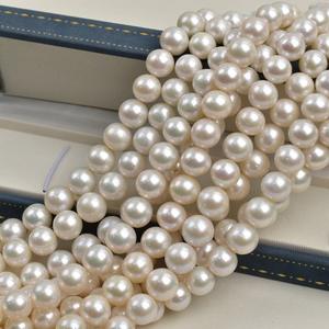 Collier de perles d'eau douce Edison 11-13 mm Extra Large Semi-Fini Haut de Gamme avec Lumière Intense et Micro-Imperfections - Product Image 4