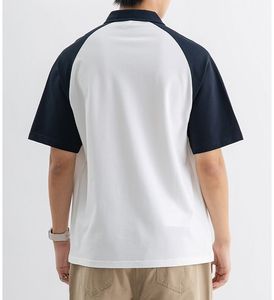 Camiseta Unisex de Verano, Sólida, Transpirable, Diseño Raglán, 100% Algodón, Manga Corta, Logotipo de Golf Personalizado - Product Image 4