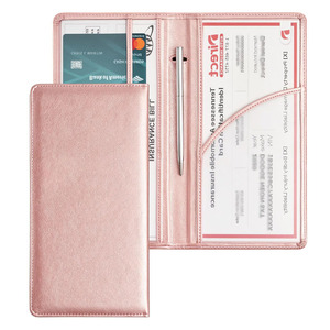 Organizador esencial para guantera de vehículo, soporte para documentos de vehículo, piel sintética, elegante diseño negro, soportes para billetes de lotería - Product Image 1