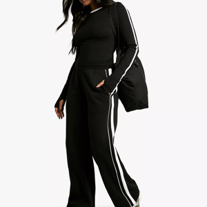 Customized Breathable Soft <b>Winter</b> Streetwear Yoga Pants Pocket Back Keys Mid Waist Flared <b>Leggings</b> <b>Women</b> - Product Image 3