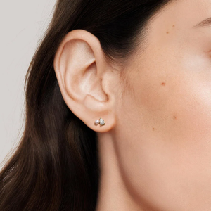 Pendientes de Perlas y Diamantes con Corte de Pera en Oro Amarillo para Mujer, Color G, Clásicos para Uso Diario - Product Image 6