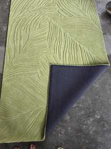 Hand Tufted light green Wool Rug square Shape Solid Color High Pile Non-Slip Pet Friendly Modern Minimalist Designer Area <b>Carpet</b> - Product Image 3