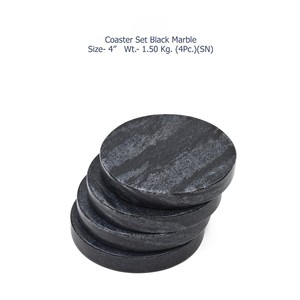 Classic Luxury Marble <b>Drink</b> <b>Coasters</b> Premium Natural Stone <b>Coaster</b> Set With Refined Finish Strong And Long Lasting Surface Ideal - Product Image 5