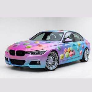 Custom Pink Car <b>Wrap</b> Film Full Body Vehicle Graphic Film Display Design Protection Film - Product Image 3