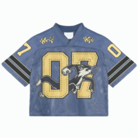 Camisetas Deportivas Personalizadas al por Mayor con Logotipo, Camisetas de Fútbol Americano para Fanáticos, Transpirables, de Malla, 100% Algodón Ecológico, para Hombre
