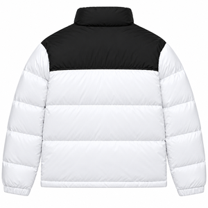 Veste d'hiver matelassée à capuche pour homme en toile résistante à l'eau avec logo personnalisé sur le devant, manteau décontracté chaud pour l'extérieur à col montant - Product Image 2