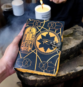 Diario de cuero Hamunaptra Grimoire, réplica del Libro de los Muertos egipcio - Product Image 4