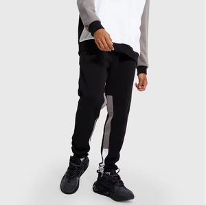 Conjunto de chándal con capucha y bloques de color para hombre, conjunto informal de ropa deportiva para correr, conjunto deportivo de dos piezas de corte ajustado - Product Image 6