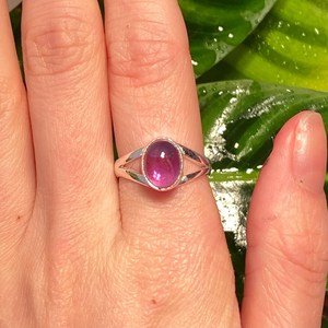Handmade Amethyst <b>Ring</b> 925 Sterling Silver Bohemian Design Purple Gemstone Jewelry Women Gift Wholesale - Product Image 4