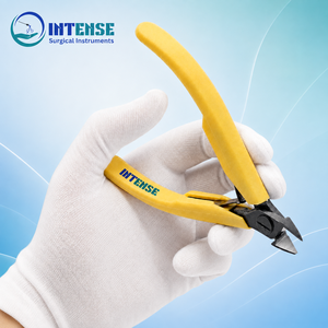 Alicates profesionales de acero inoxidable para cortar alambre de joyería, herramienta de corte lateral de precisión, mango antideslizante amarillo para la fabricación de joyas - Product Image 6
