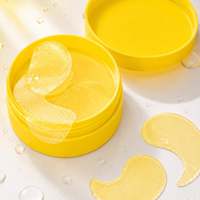 Patchs de masque hydrogel pour les yeux en or 24 carats avec glutathion, niacinamide et logo personnalisé - Hydratant