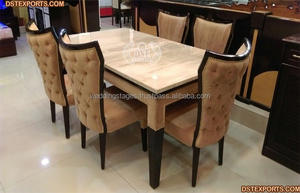 Ensemble de table à manger moderne vintage noir poli, magnifique table en teck sculptée à la main, taille personnalisée, mobilier de salle à manger sûr - Product Image 5