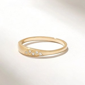 แหวนแต่งงานประดับเพชรสีเหลืองทอง14K สไตล์มินิมอลลิสต์สำหรับใช้ในห้องทดลองราคาขายส่งสำหรับงานปาร์ตี้ในโอกาสต่างๆ - Product Image 1