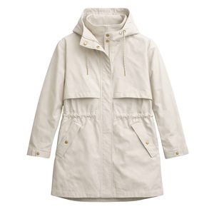 Veste de pluie imperméable pour femme, parka longue à capuche, coupe-vent, légère, manteau d'extérieur décontracté, pour toutes les saisons, vêtements de voyage - Product Image 1