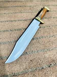 Couteau de commando à pointe tombante avec lame en acier au carbone, manche en bois, épaisseur 0,6 mm, qualité DIY - Product Image 6