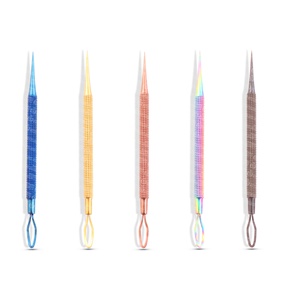 Dual End Stainless Steel Facial Beauty Care <b>Tool</b> Set <b>Blackhead</b> Pimple Spot Remover Pointed Tip Dot <b>Extractor</b> for Acne Treatment - Product Image 4