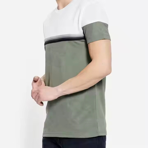 เสื้อยืดผ้าฝ้ายแขนสั้นสำหรับผู้ชายระบายอากาศได้ดีขนาด180กรัมคอกลมลำลองถักทรงพอดีตัวปกติ - Product Image 6