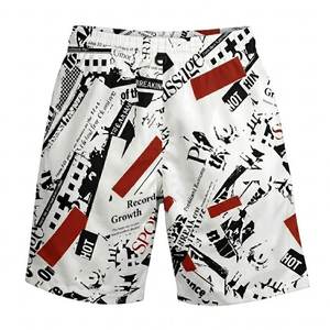 Shorts de sport pour hommes en sublimation, séchage rapide, respirants, pour la gym, la course, imprimés sur mesure, légers, pour l'été et la plage - Product Image 2