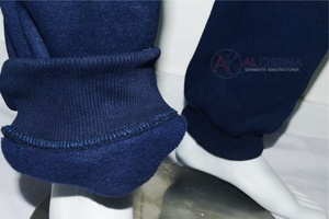 Men Dark Navy 100% Cotton Fleece <b>Track</b> <b>Trousers</b> Comfortable Breathable Lightweight Jogger Pants Custom Logo Anti-Pilling - Product Image 4