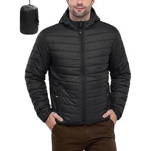 Men's Hooded Down <b>Coat</b> Winter Warm Thick <b>Bubble</b> <b>Coat</b> Fashion Hooded Puufer Jacket for Men - Product Image 1