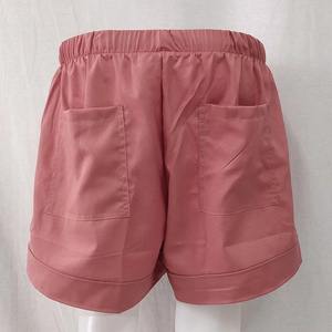 Shorts pour femmes à taille haute élastique avec lacets, décontractés, amples, pour l'extérieur, légers, avec impression de logo personnalisée - Product Image 2