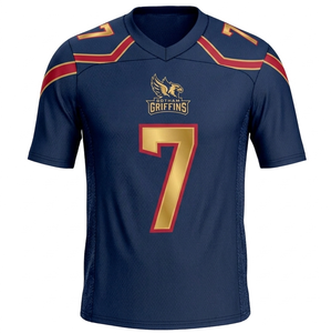 Maillots de football américain imprimés pour hommes, respirants, à séchage rapide, uniforme de football américain, vêtements personnalisés avec logo d'équipe - Product Image 2