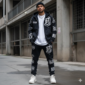 Novedad 2026: Sudaderas con capucha con cremallera de felpa francesa con parches bordados personalizados y lavado ácido, de fabricante de prendas de streetwear. - Product Image 2