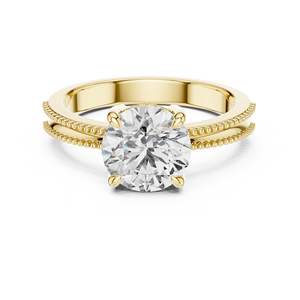 Bague en or glamour avec diamant de laboratoire, bijoux de mode raffinés, design élégant et étincelant, 2,05 carats, idéale pour les fiançailles. - Product Image 1