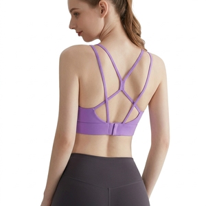 Women Seamless Sports <b>Bra</b> High <b>Stretch</b> Padded Yoga Gym Workout Fitness Activewear Custom Logo Wholesale Supplier - Product Image 2