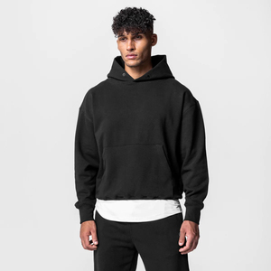 Conjunto de Sudadera Unisex de Color Sólido con Cierre de Cremallera, Manga Larga, Estilo Casual, Holgado, con Bolsillos Laterales, Ligero, de Algodón, Ropa Deportiva Urbana - Product Image 2