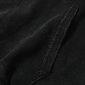 Sudadera con Capucha Gótica para Hombre, Talla Grande, Negra, de Algodón French Terry, con Diseño Estampado de la Muerte, Bolsillo Delantero, Estilo Otoñal - Product Image 5