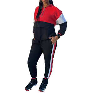 Ensemble survêtement rayé style sororité personnalisé avec haut uni et leggings, logo personnalisé, élégant, décontracté, athleisure, pour le quotidien et le streetwear - Product Image 1