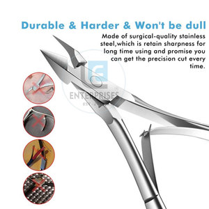 Coupe-ongles en acier inoxydable de haute qualité, lame courbée, durable, ouverture large, fabriqué au Pakistan, emballage personnalisable - Product Image 3